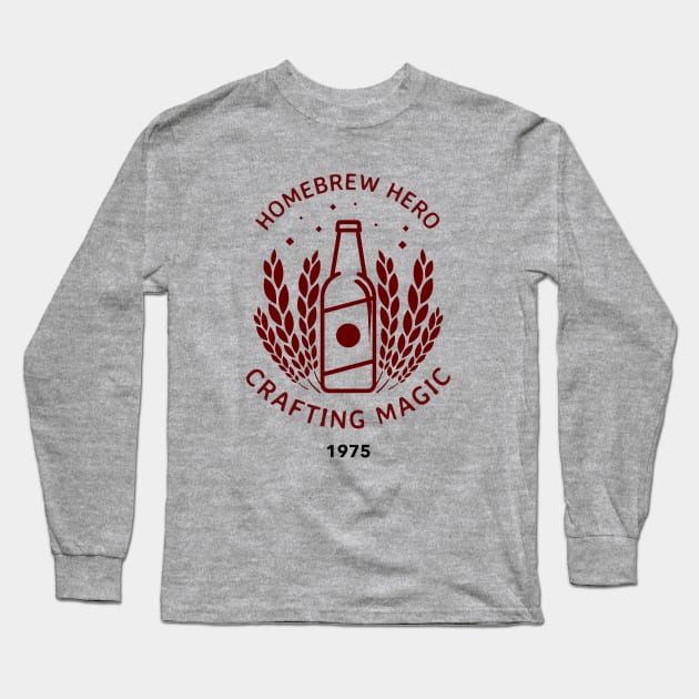 Homebrew Hero, Crafting Magic Home Brewing Long Sleeve T-Shirt by VOIX Designs